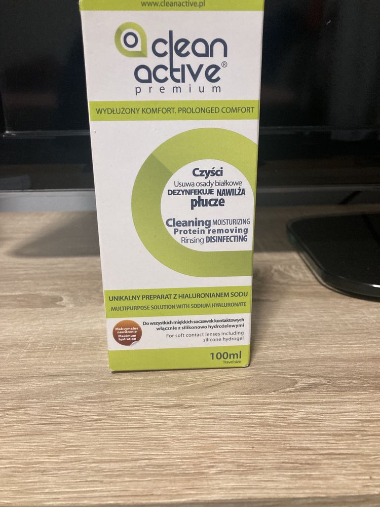 Płyn do soczewek 100 ml (clean active) Obniżka ceny Okazja!