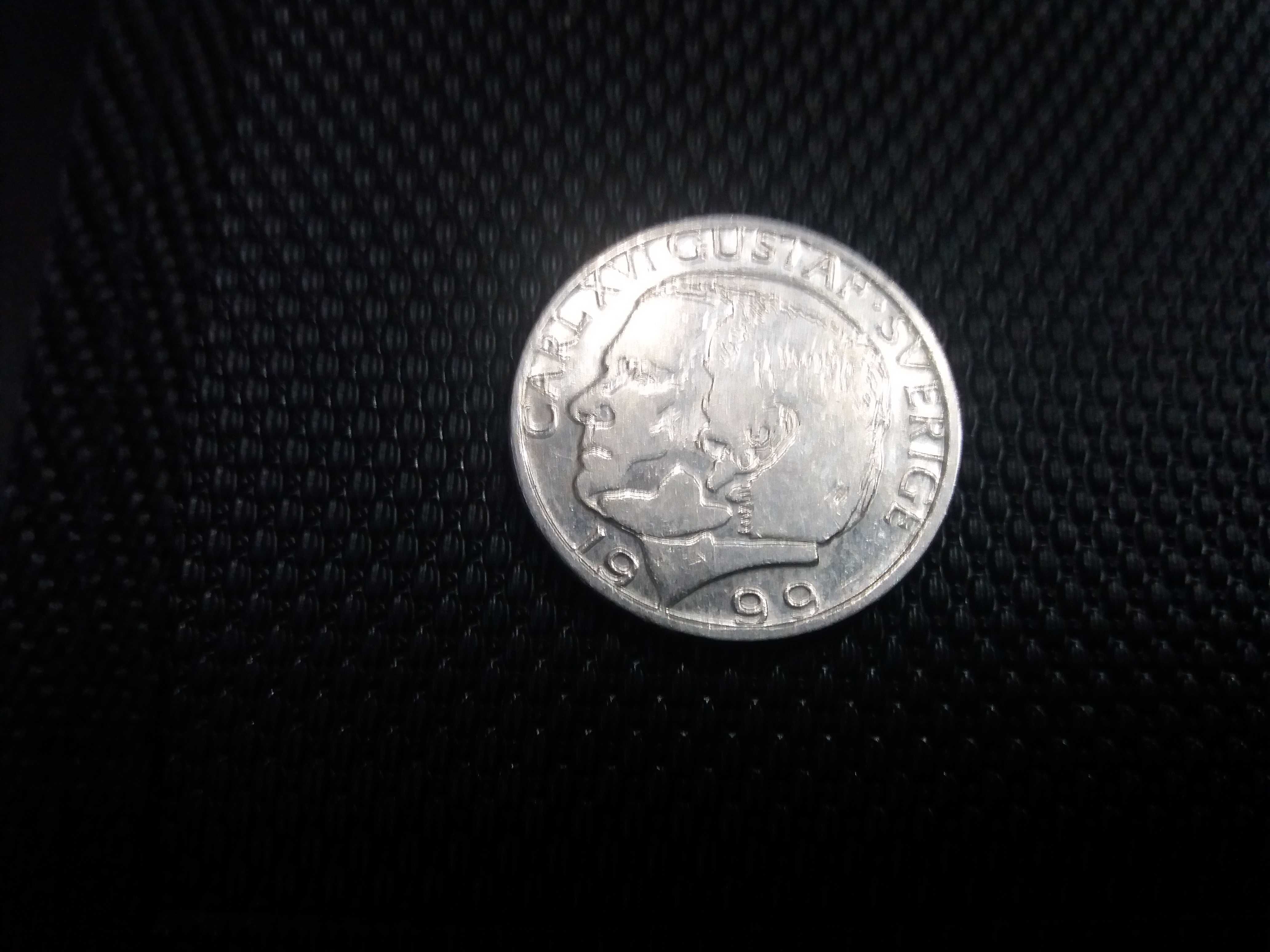 Moneta Szwecja 1 korona 1999 r.-Menniczy Stan