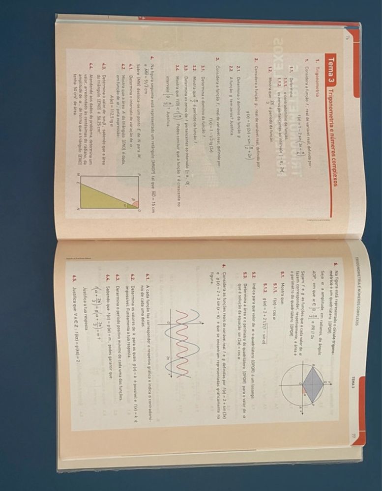 Caderno de Atividades Novo Espaço 12 ano, Matemática A