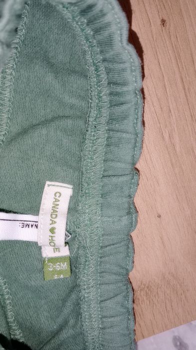 Spodnie zielone dla chłopca 74