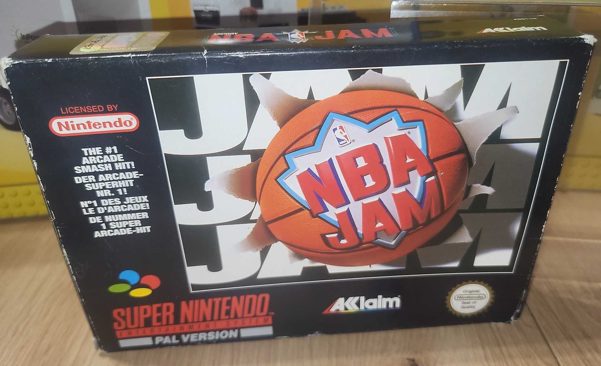 Gra NBA Jam - NINTENDO SNES - BDB- stan CIB Komplet +Protektor