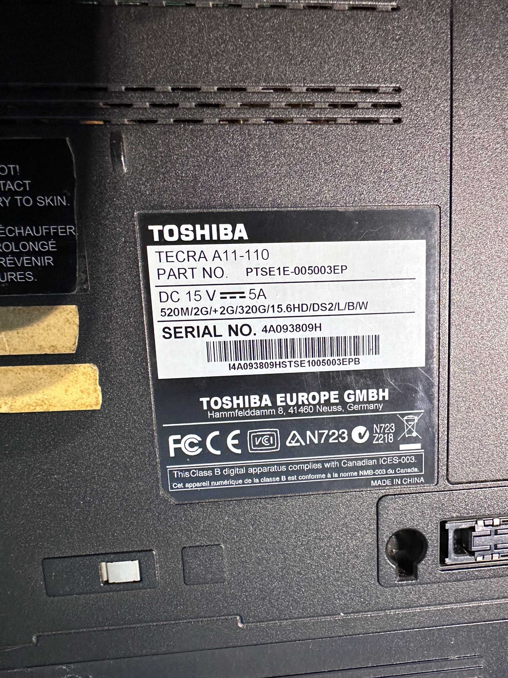 Toshiba Tecra A11-110 p/Peças