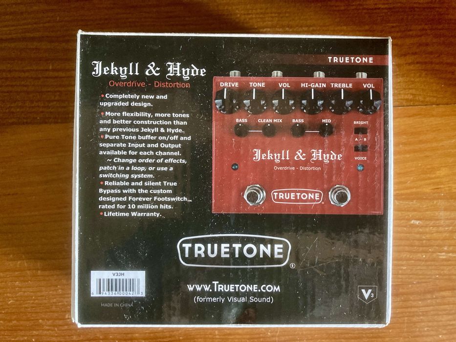 Pedal overdrive / distorção Truetone Jekyll & Hyde v3