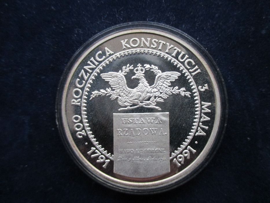 Srebrna moneta 200 000 zł z 1991 r . Oryginał !!!
