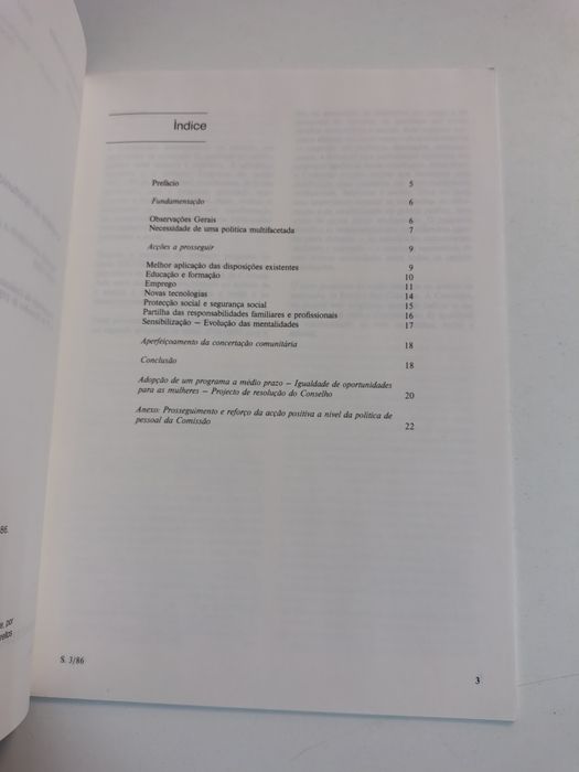 Boletim das Comunidades Europeias

Igualdade de oportunidade para as m