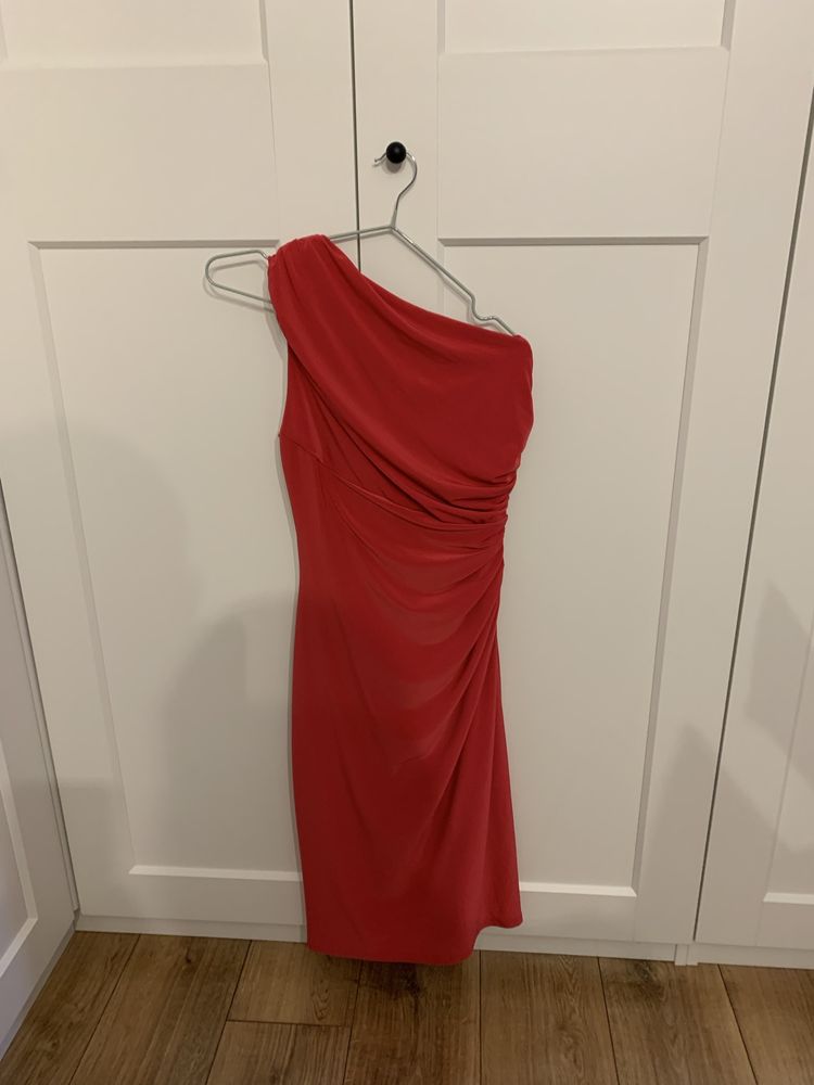 Ralph lauren czerwona sukienka