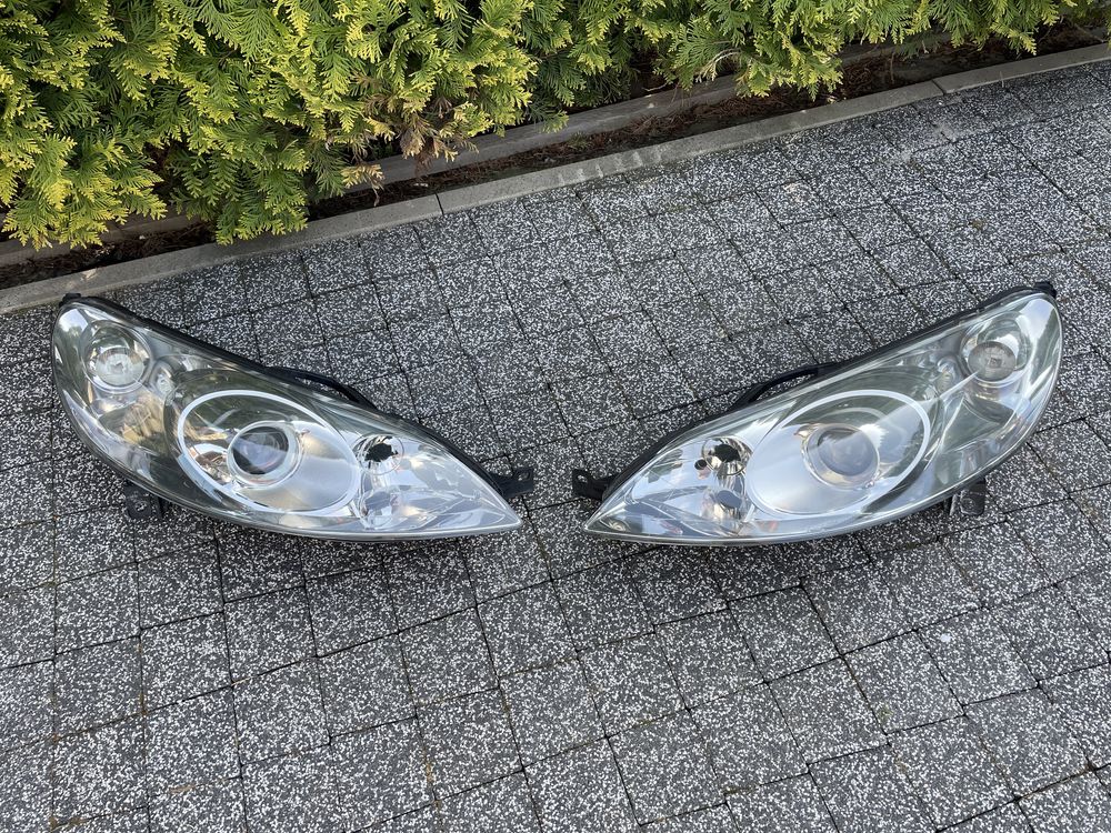 Peugeot 407 lampy reflektory przód lewa prawa komplet europa