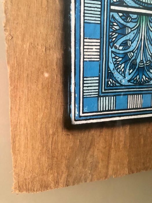 Até 20 jan 24 | Papiro Egipto com moldura branca e acrilico