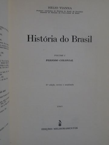 História do Brasil de Helio Vianna