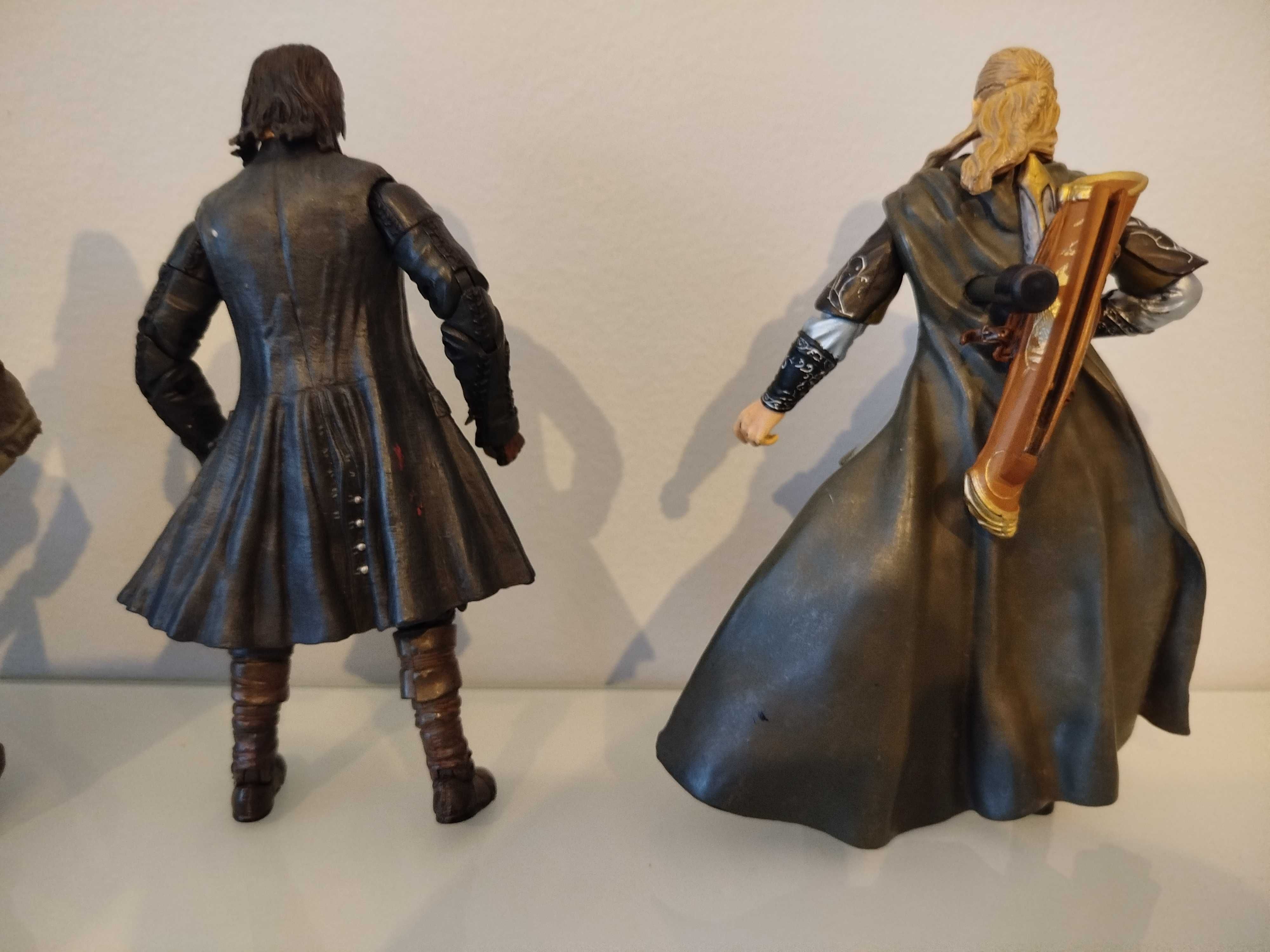 Figuras de acção LOTR- Legolas, Aragorn, Gandalf e Boromir