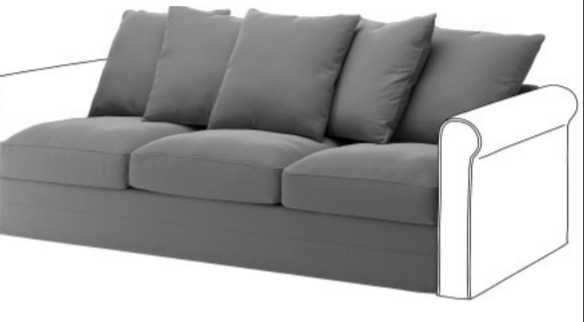 Ikea GRoNLID całe pokrycie sofy 3-osob. nierozkładanej, Ljungen nowe