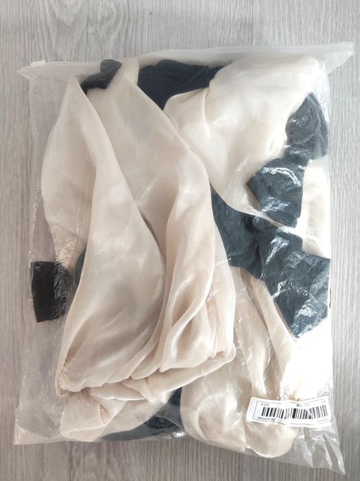 NOWA 110 116 Piekna Sukienka Kokardy czarna kremowa Wizytowa Elegancka