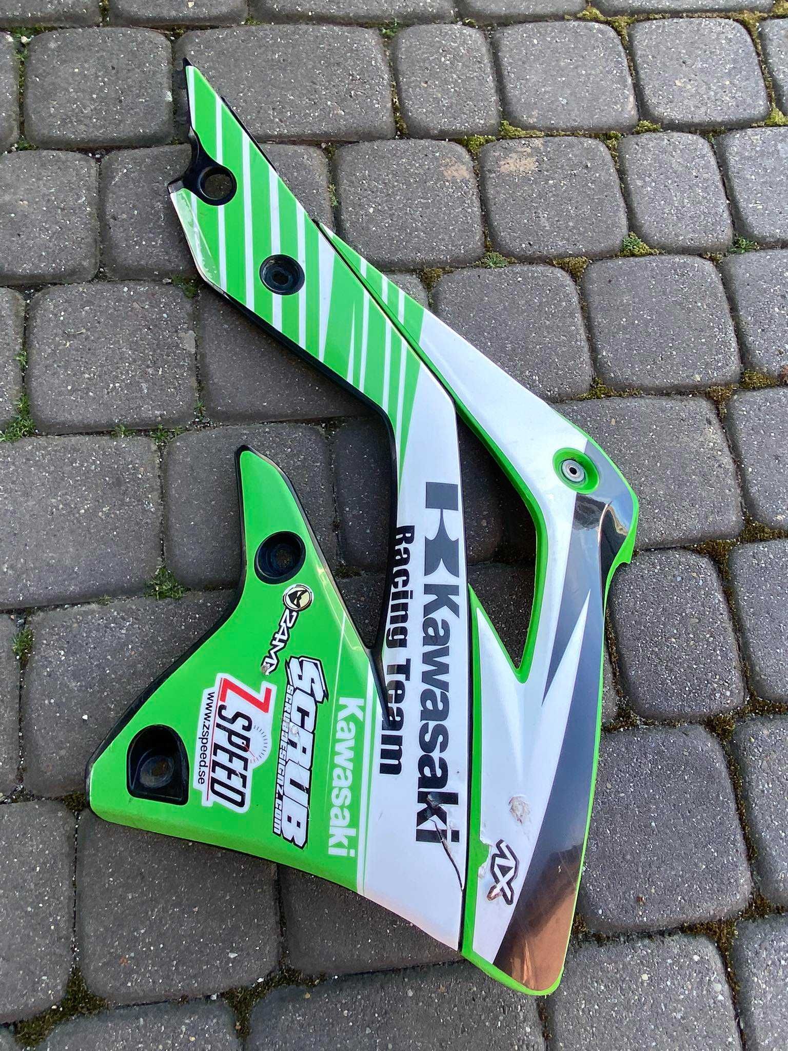 komplet plastikow boczek blotnik oslony lag kawasaki kxf 450 r 2012