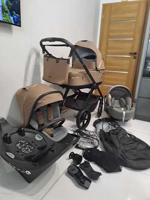 Espiro miloo 3w1 Beige Luster baza obrotowa Cybex fotelik cybex z