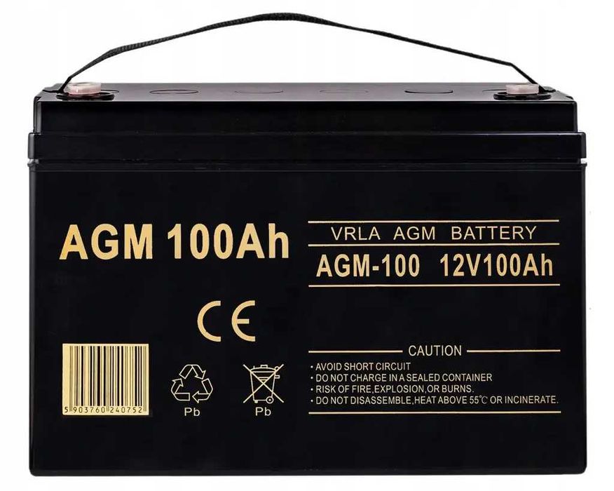 Продам AGM акумулятор Volt Polska VRLA AGM 12V 100Ah
