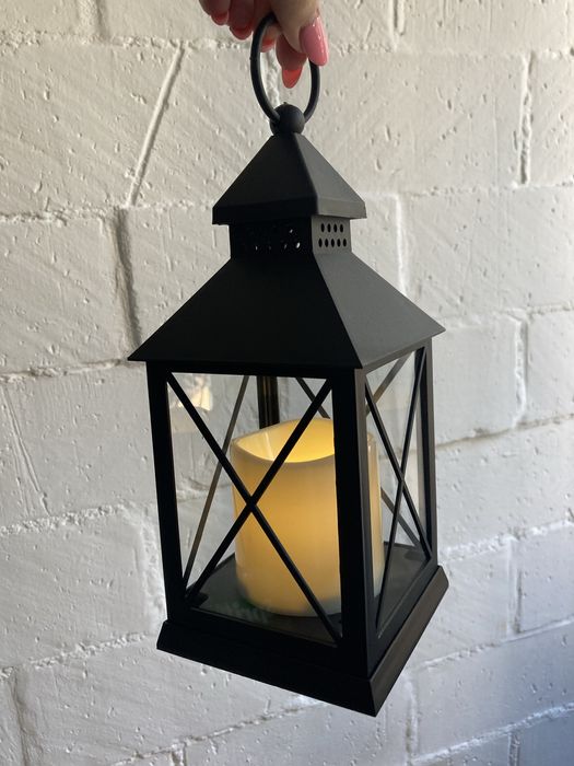 Lampion latarnia led nowe Czarne