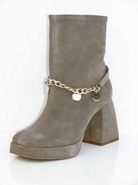 Botki BEYCO B-1 skóra zamsz kolor cappuccino r. 38, 40 SALE !!!