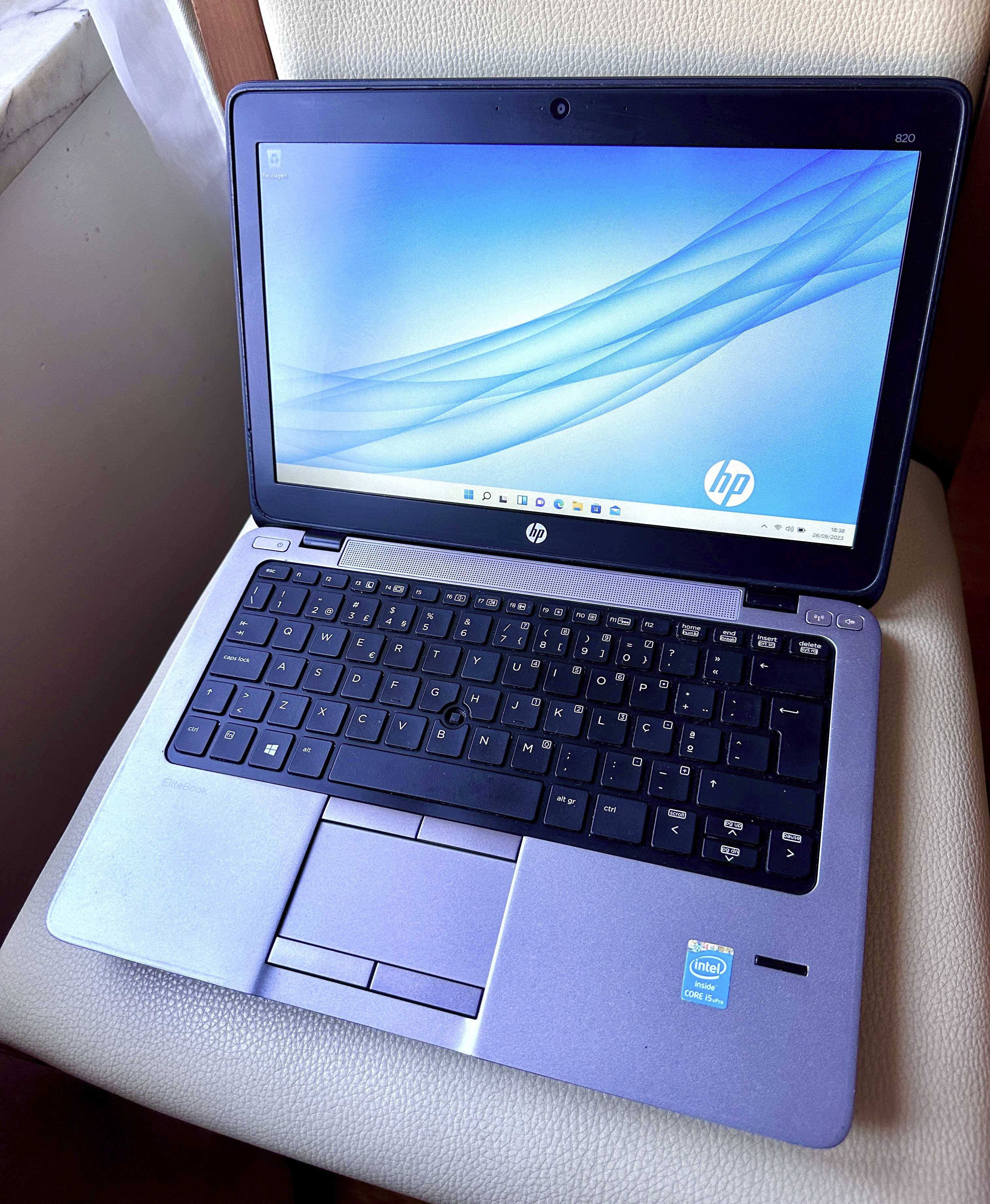 HP Elitebook 820 13"/i5-4300/8Gb Ram/Ssd 250Gb/Teclado PT iluminado
