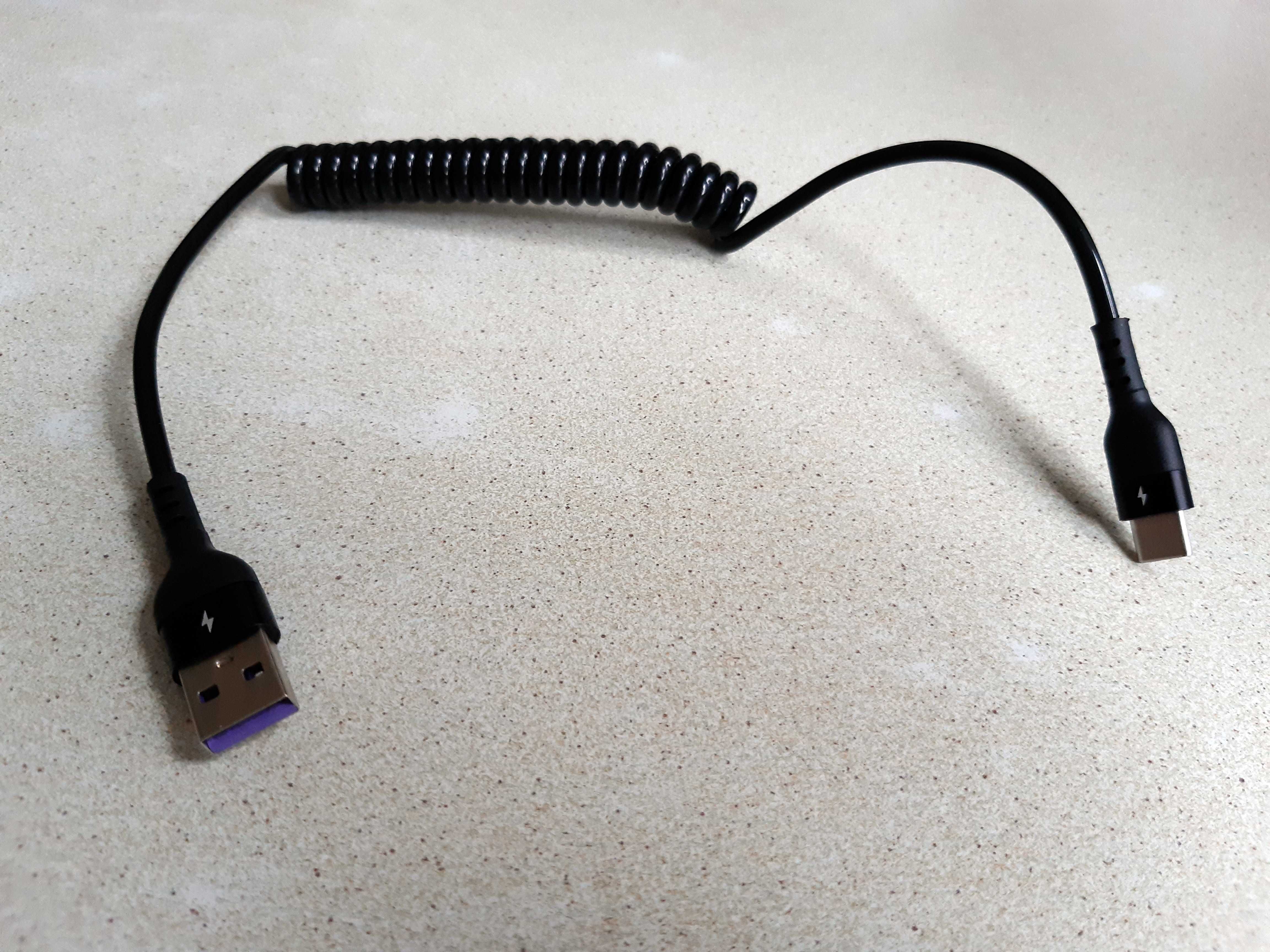 Kabel USB / USB C     sprężyna