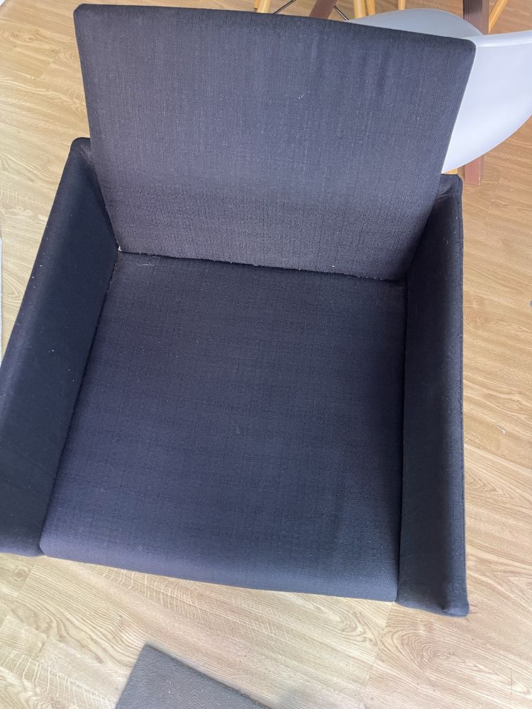Cadeira Poltrona tecido preto