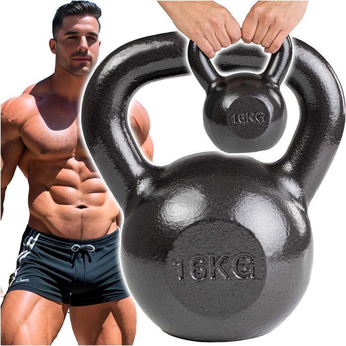 Kettlebell 16kg żeliwny Pretorians BA-KCZ16