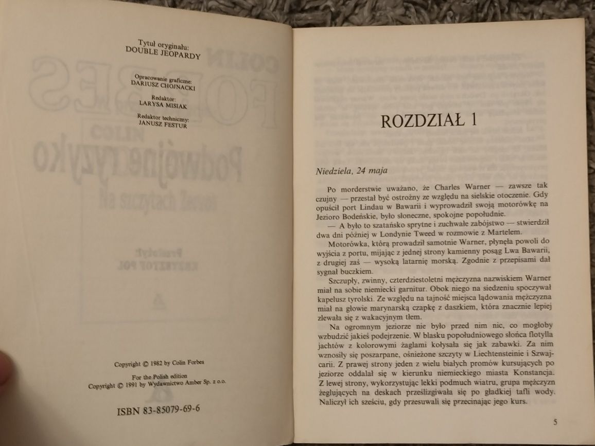 Podwójne ryzyko Colin Forbes
