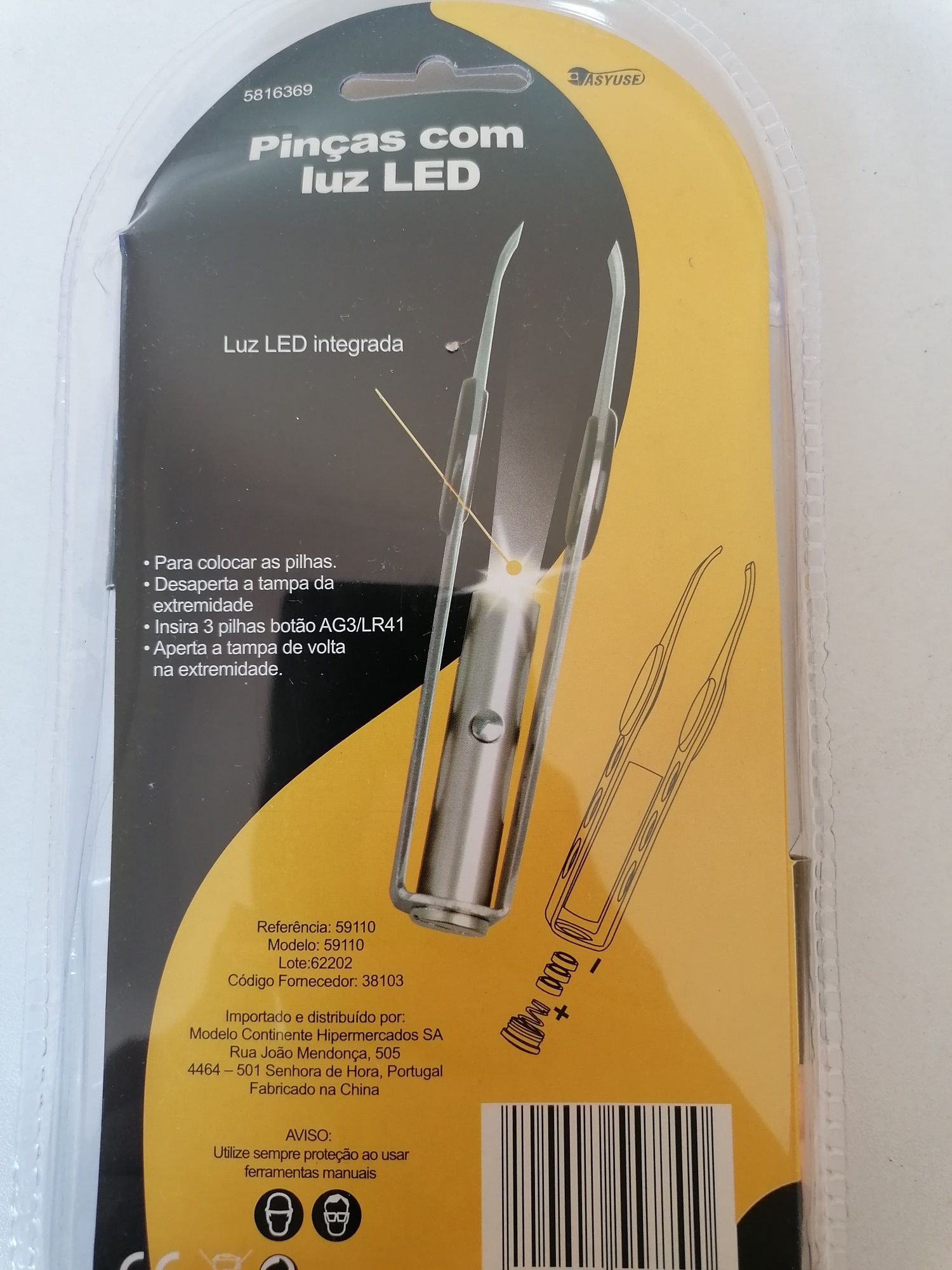 Pinças com luz led ROLSO