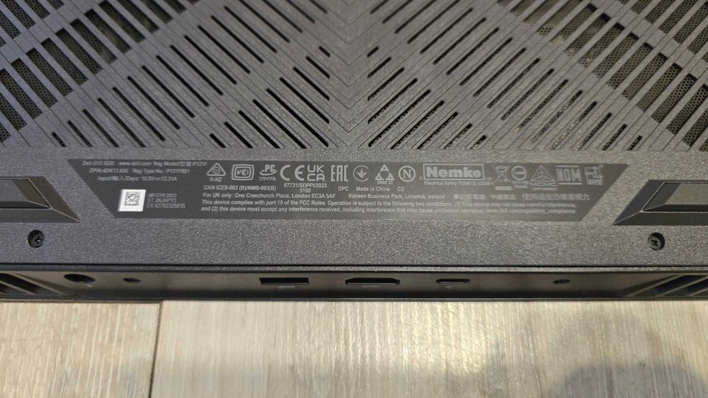 Dell G15 5530 i5/16GB/512/Win11 RTX3050, 120Hz laptop gamingowy