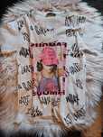 bluzka T-shirt zdobiona koralikami i cyrkoniami