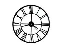 Zegar Ścienny Czarny Cichy Płynny Mechanizm 30cm Magnolit