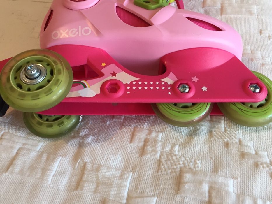 Vendo conjunto patins de menina / proteção