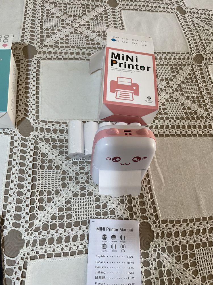 Mini impressora portátil