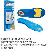 Foot wave wkładki ortopedyczne dla dzieci Kids Supi Orteo rozm. 32-34