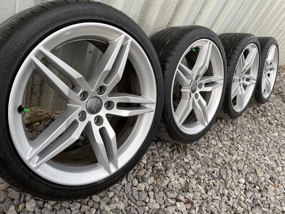 Oryginalne felgi Audi A5 A6 19” S Line 5x112 VW Opony 255/35/19