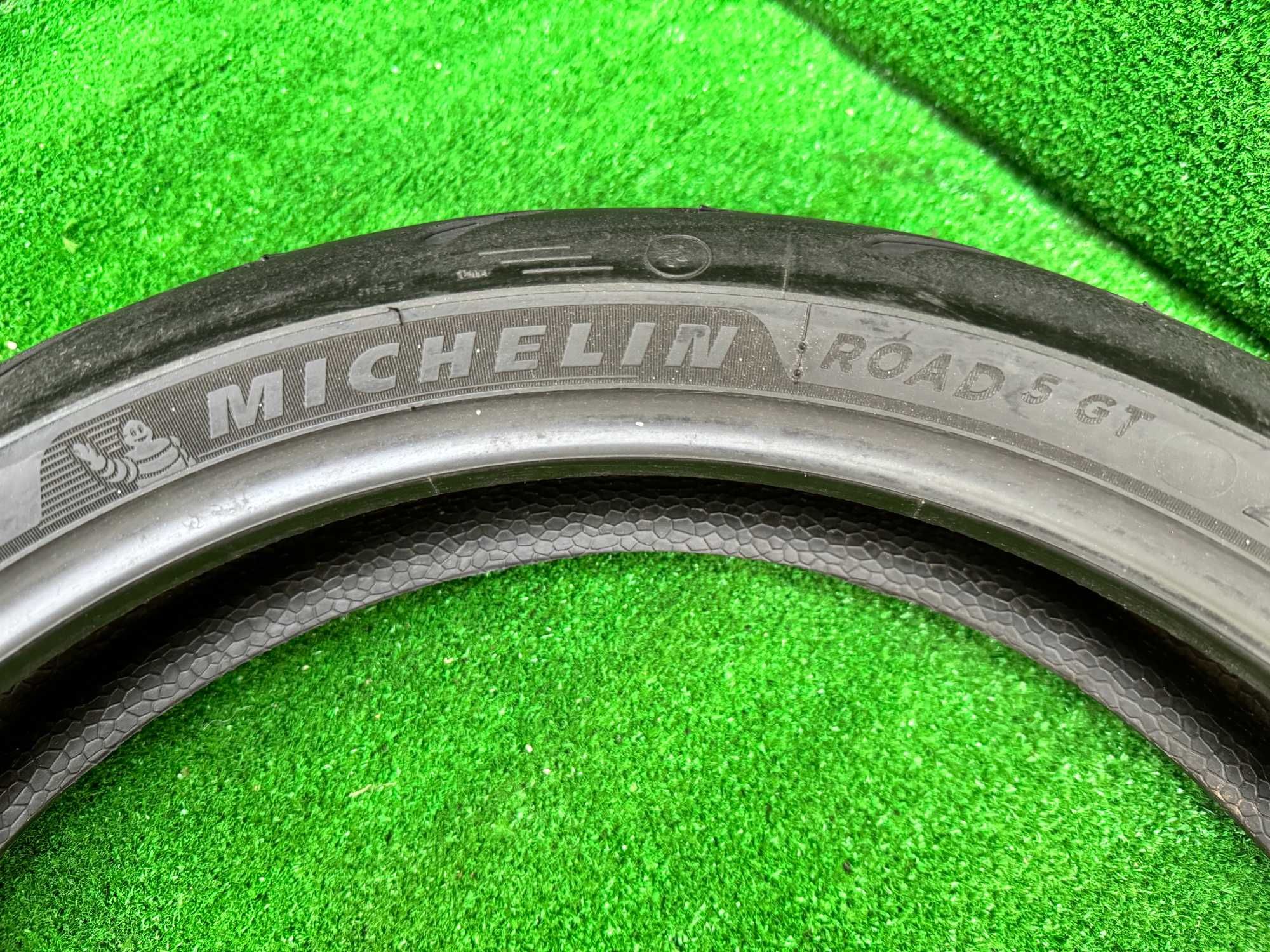 120/70/17 Michelin pilot road 5GT pneu usado mota