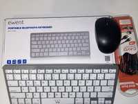 Teclado e Mouse (Bluetooth)  novos e cabo USB de oferta