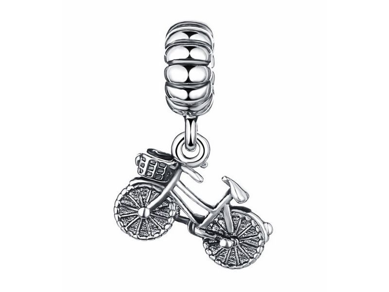 Srebrna Przywieszka Charms Rower Rowerek Bicycle Pas327