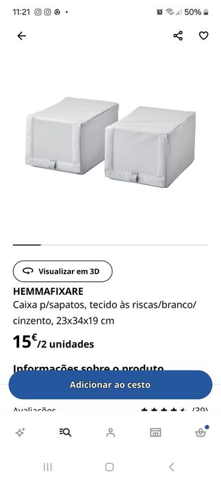 Sapateira Caixa Sapatos/1€