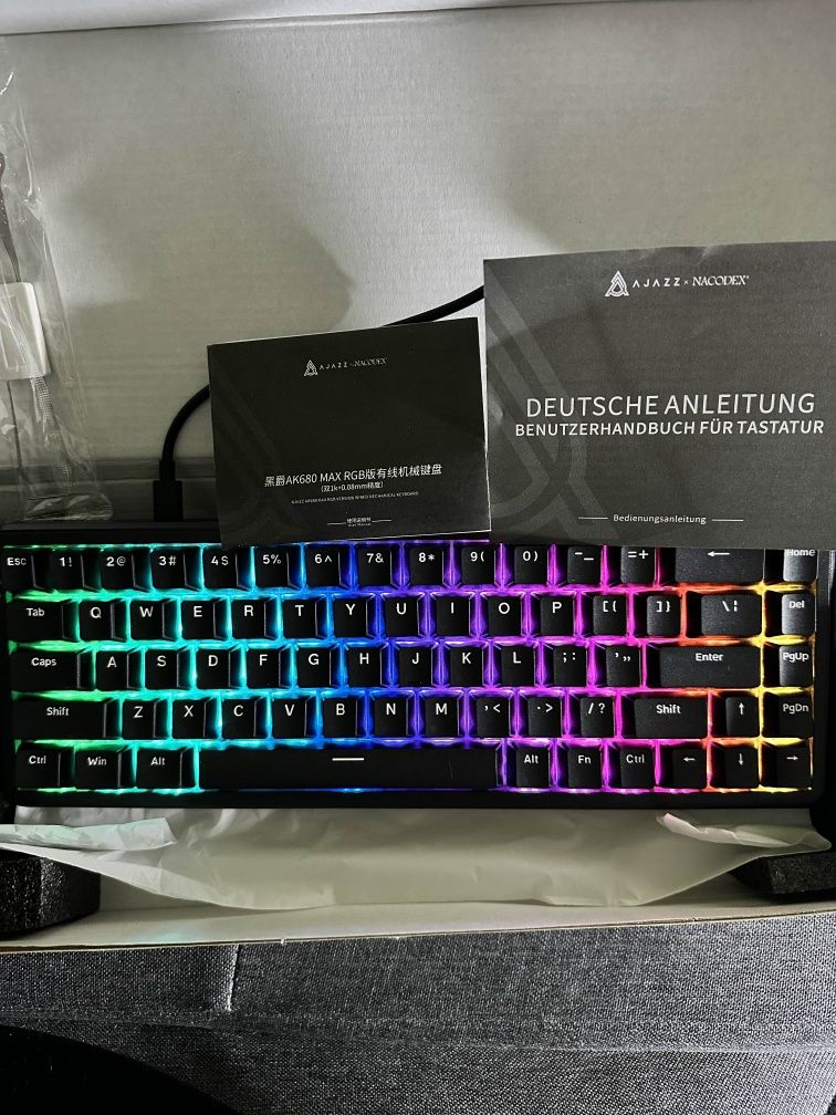 Магнитная клавиатура Ajazz ak680 MAX (RGB)