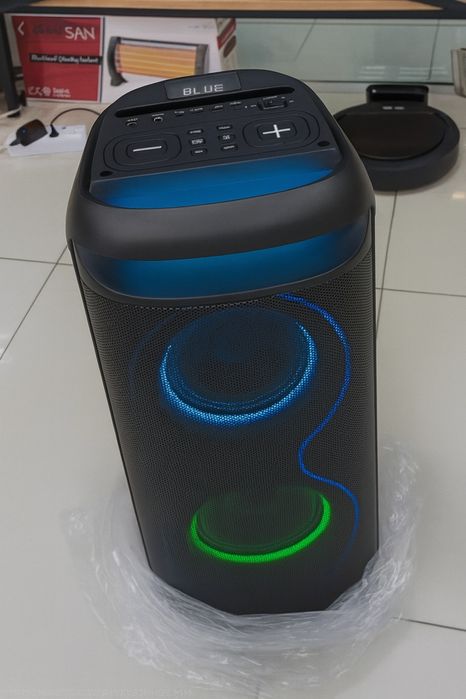 Портативная напольная колонка на 40Вт,  колонка блютуз,  2 микрофона
