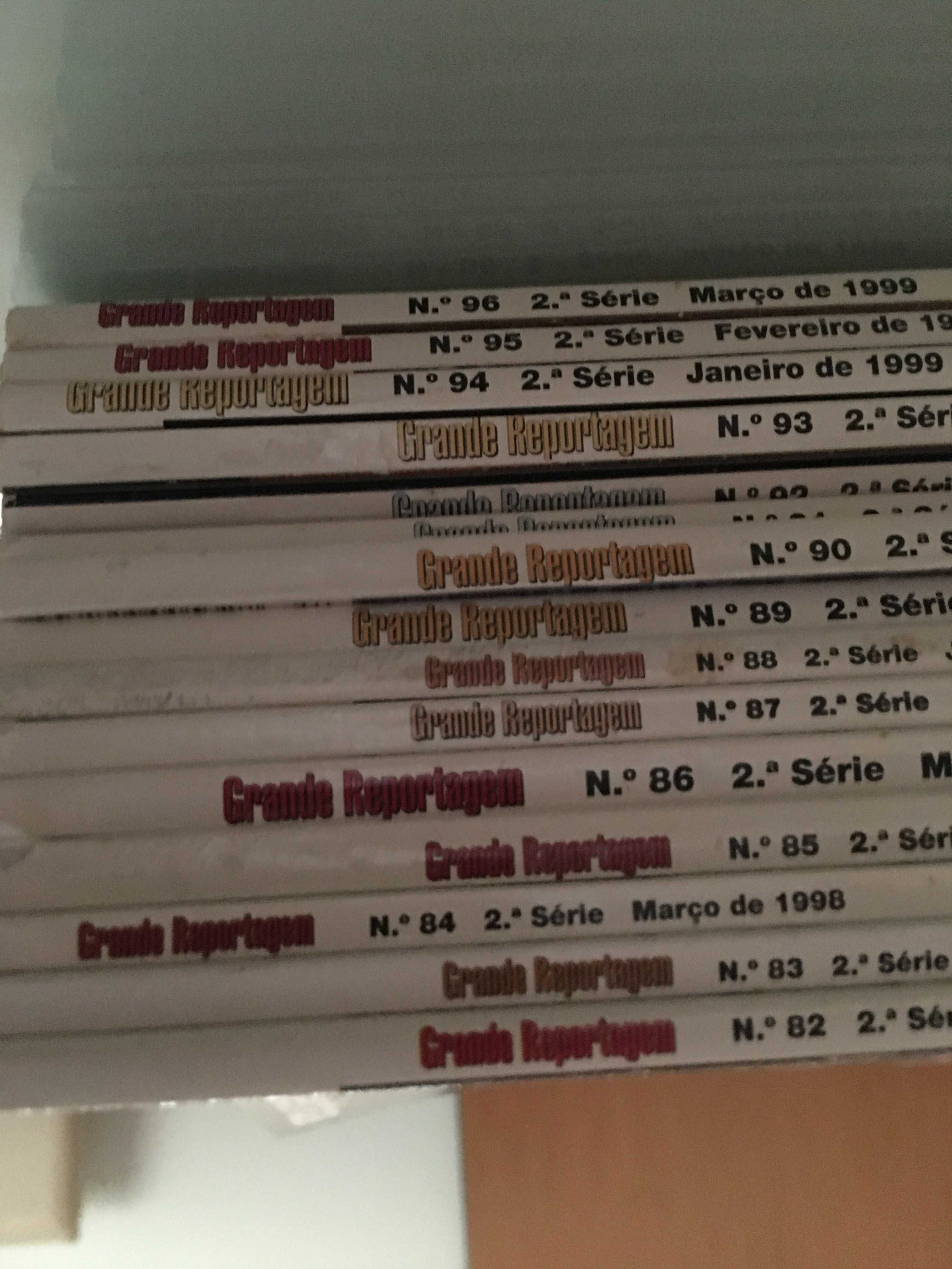 Revista Grande Reportagem - 2a.série 25 números entre 1992 e 1999