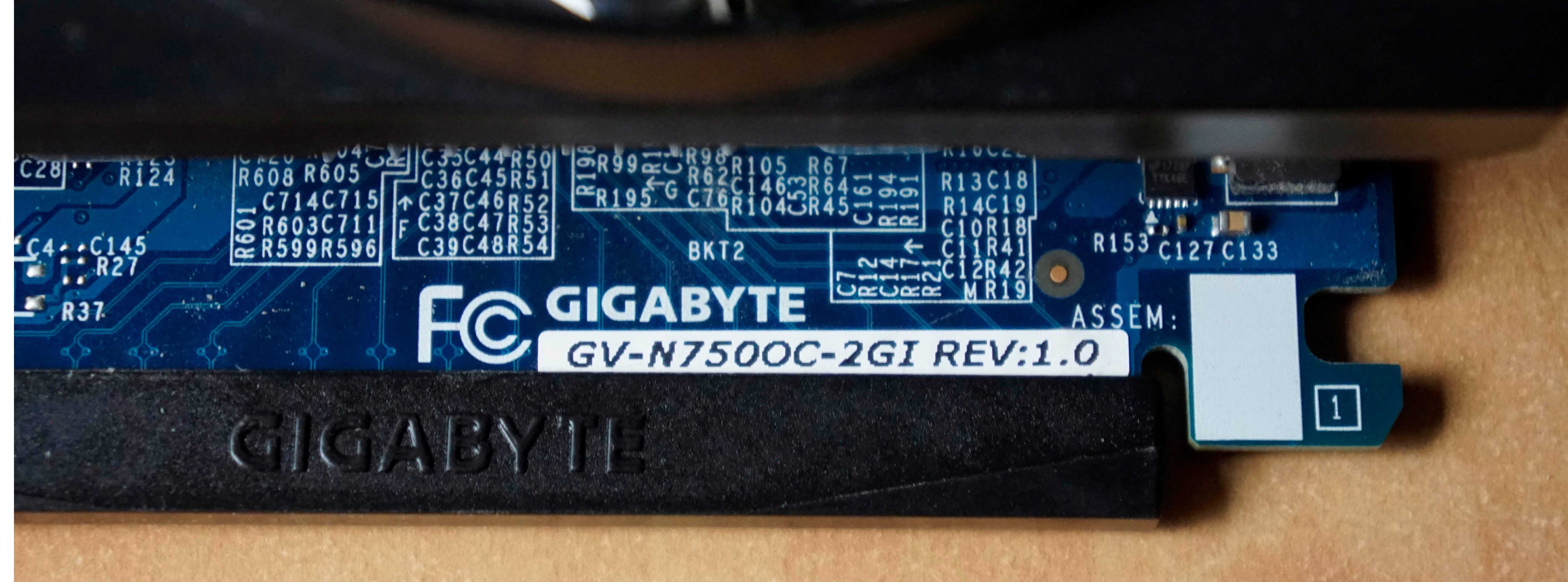 karta graficzna GIGABYTE GV-N750OC-2GI rev. 1.0
