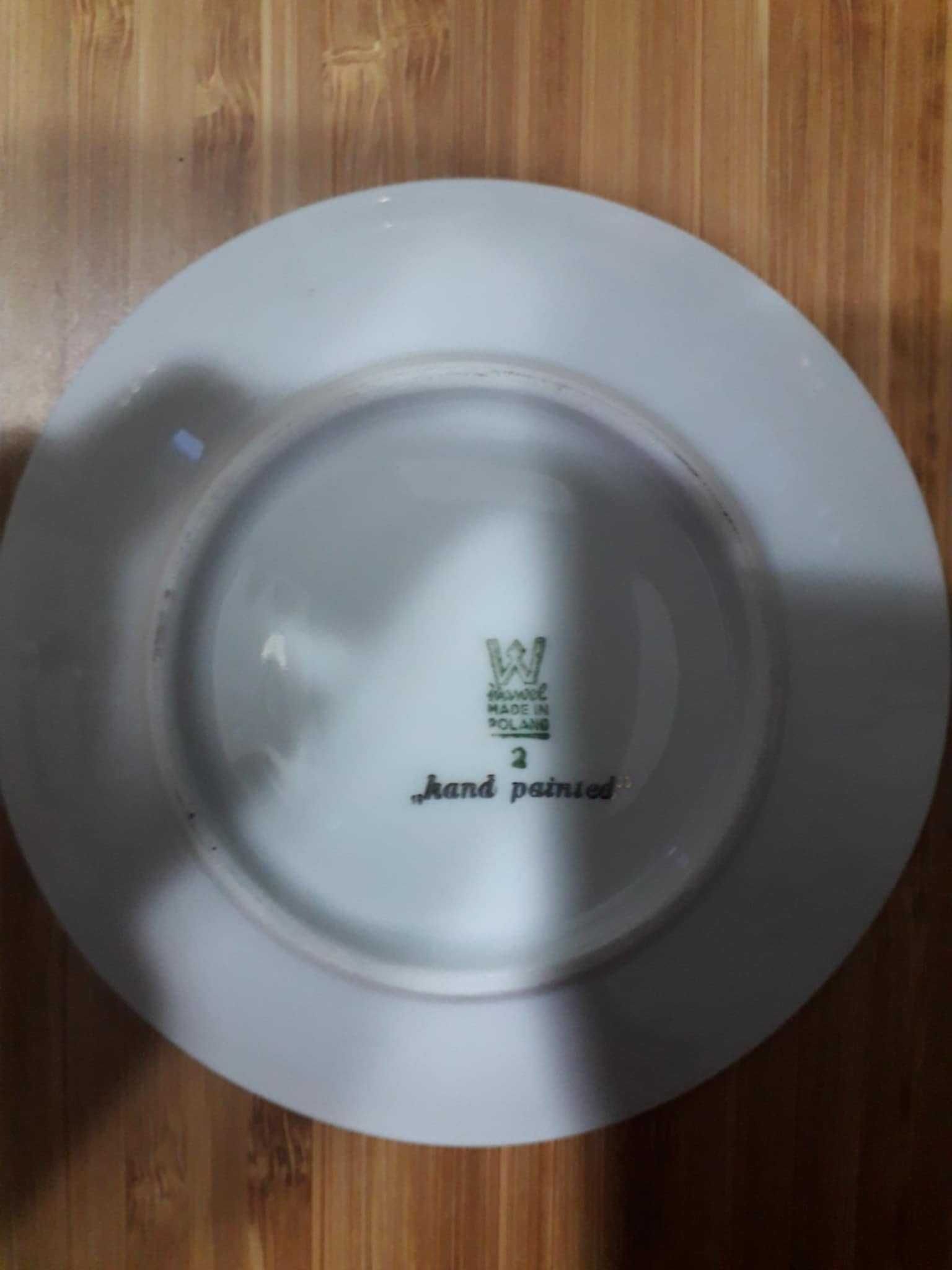 Serwis do kawy Wawel PRL, vintage, ręcznie malowany