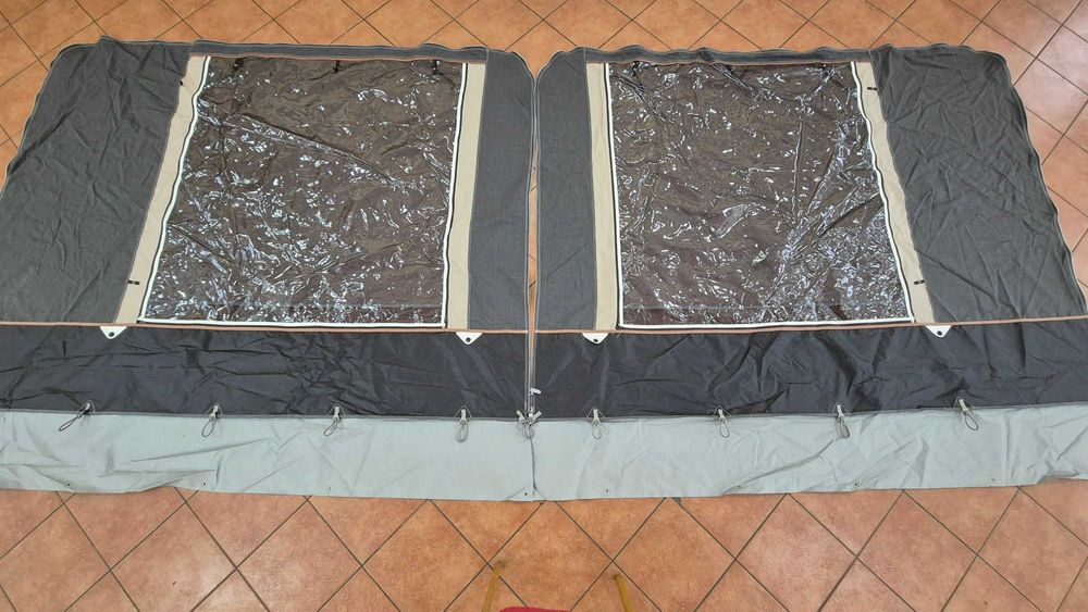 Przedsionek Isabella do kempingu przyczepa namiot 835cm-865cm Jak Nowy