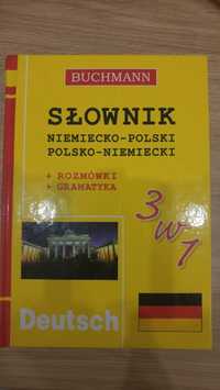 Słownik polsko niemiecki niemiecko polski BUCHMANN + gram + rozmówki
