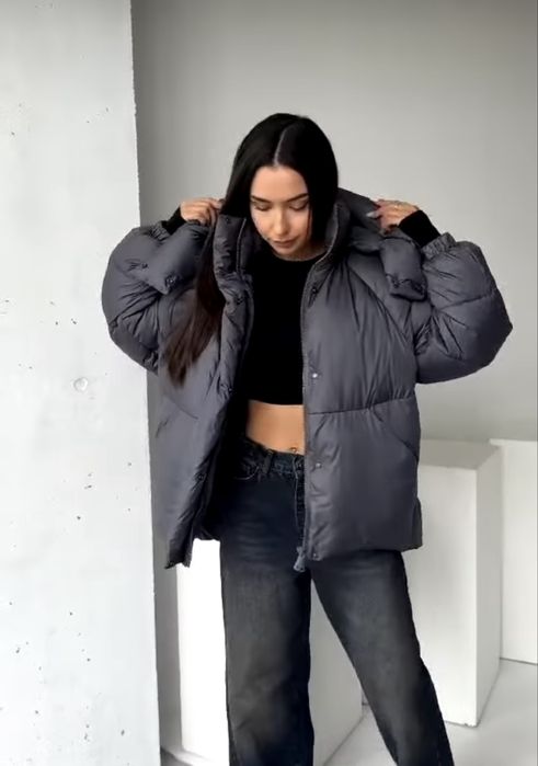 Тепла куртка пуховик М