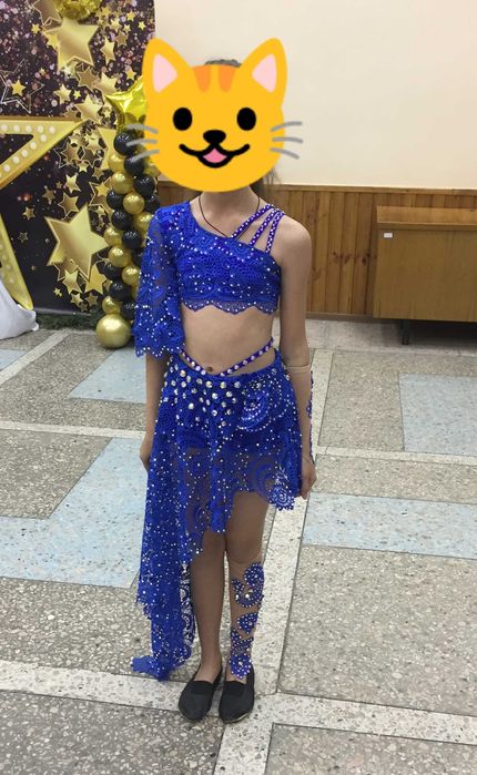 Синій костюм для східних танців