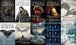 A Guerra dos Tronos / sobrecapas dos livros