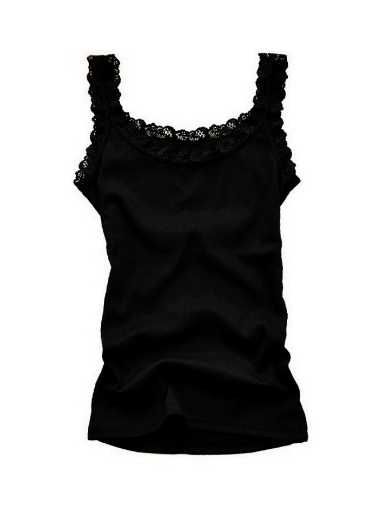 Bluzka czarna czerwona koronkowa koronka elastyczna seksowna 38 ideał