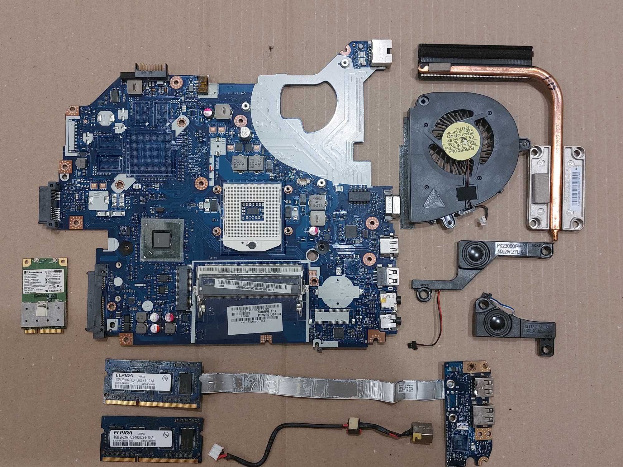 Професійна розбірка ноутбука Packard bell TS11 P5WS0 -MB робоча